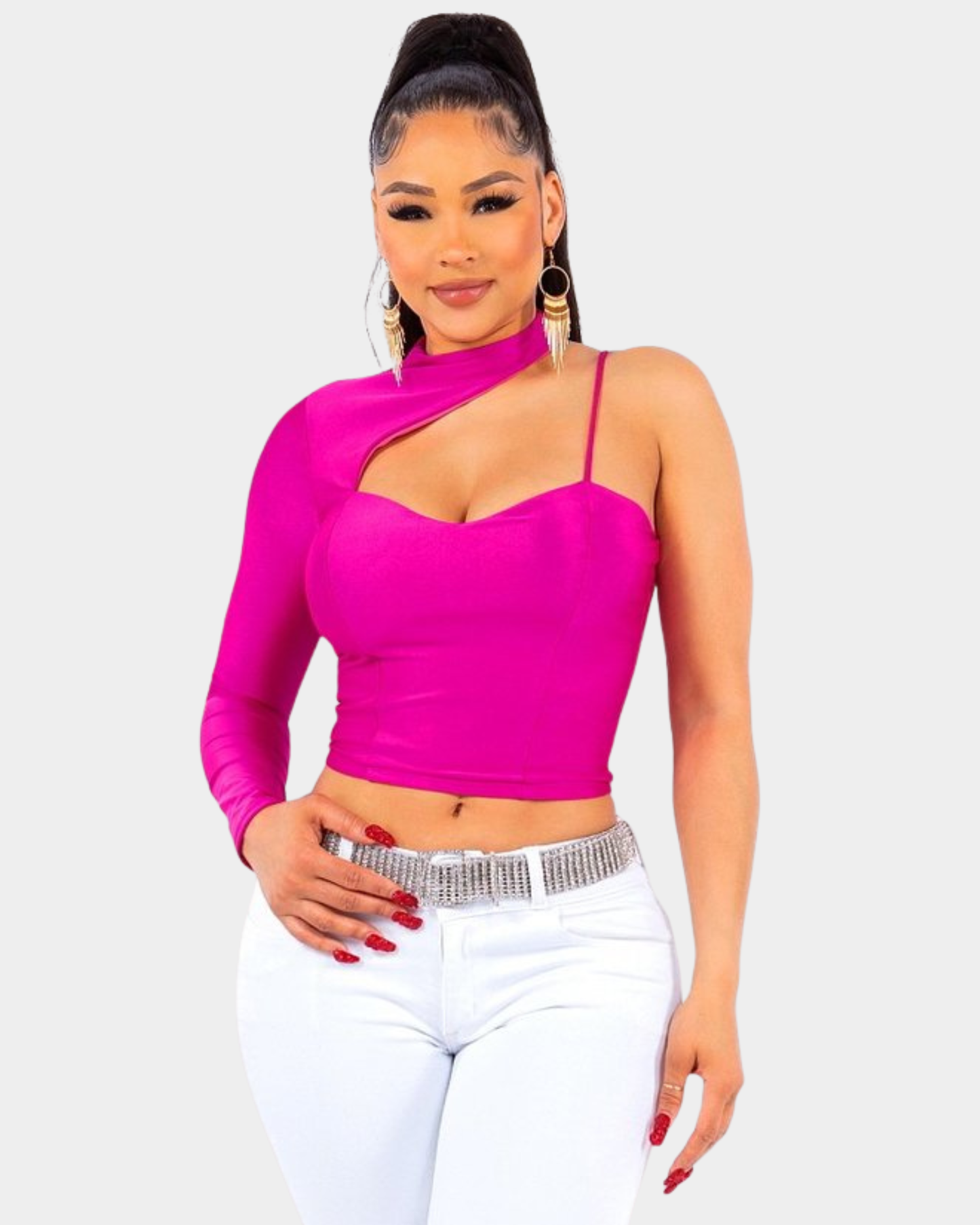 Blusa Glam de un hombro