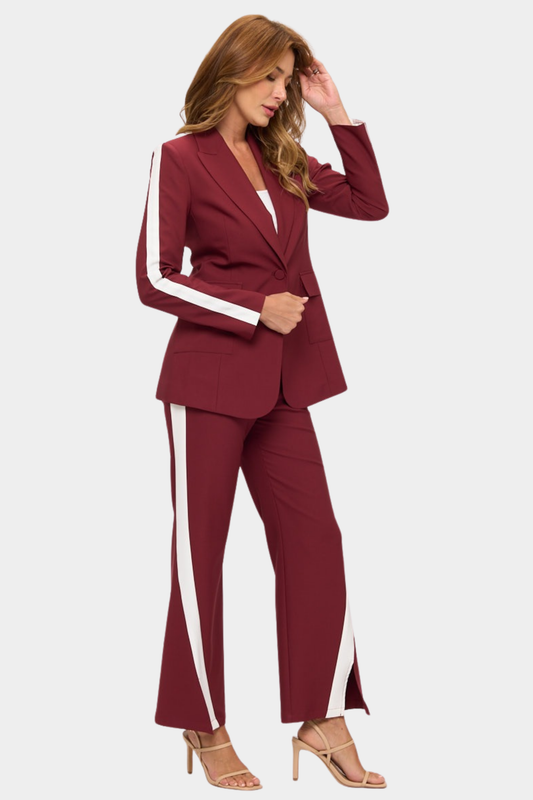 Conjunto Victoria Burgandy