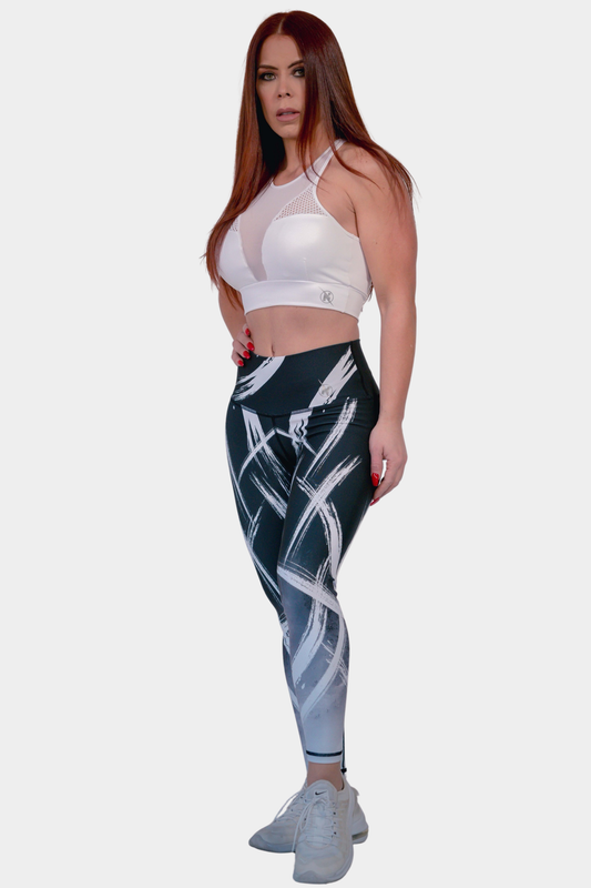 Leggings Sculpt Negro & Blanco