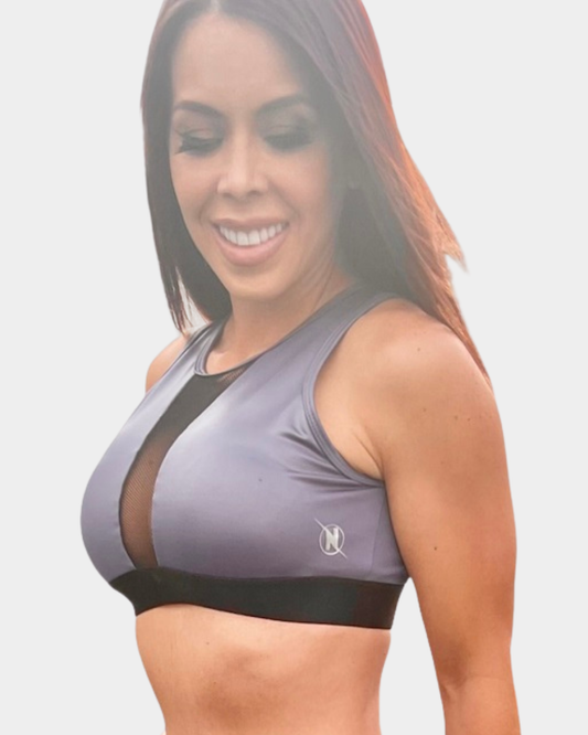 Top Deportivo Sculpt Azul & Negro