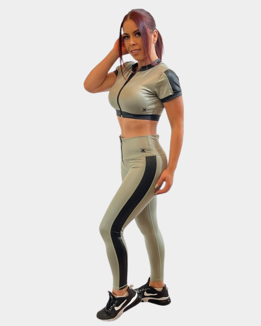 Conjunto Sculpt Verde & Negro